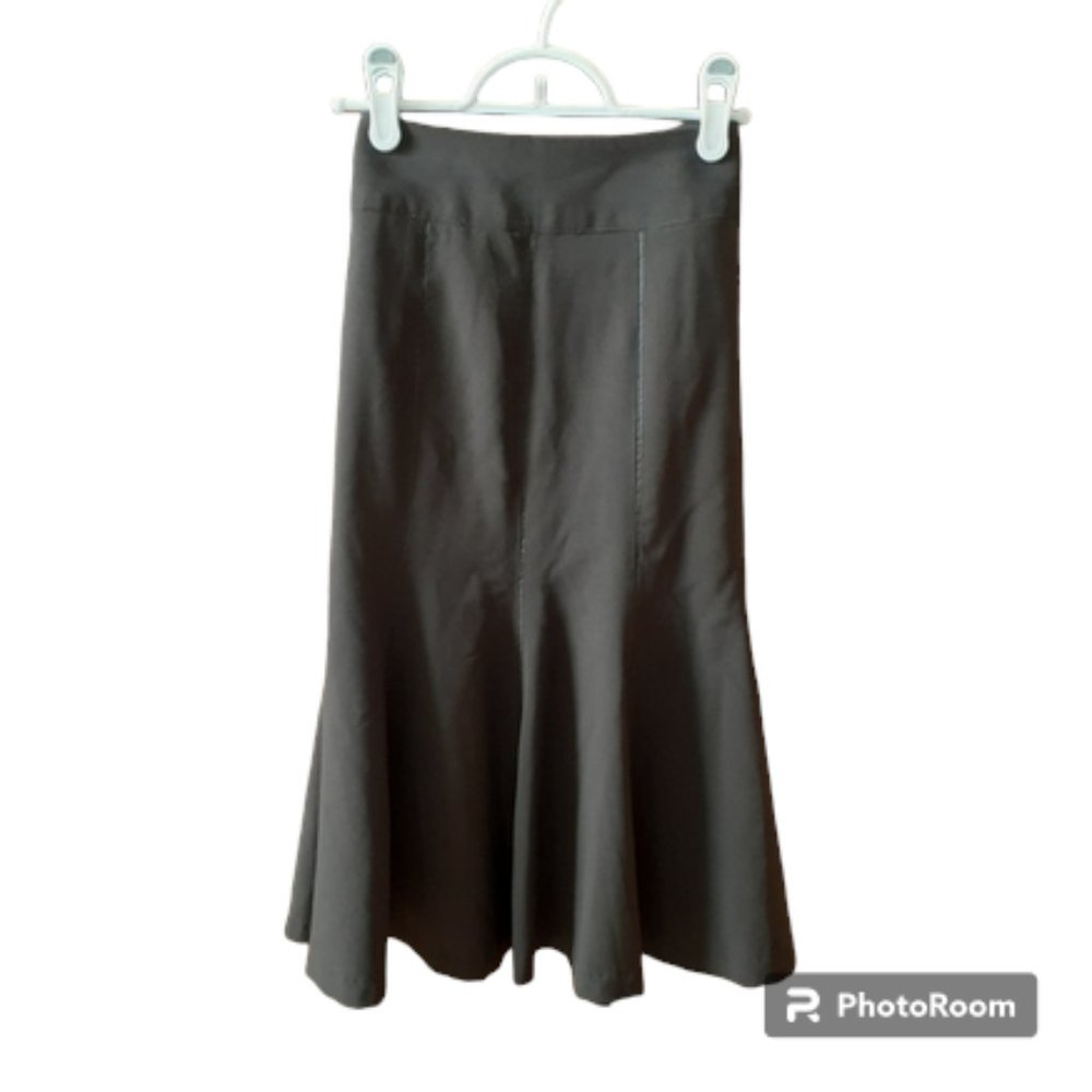 DALIA Dark Brown Flare Skirt - Size 8